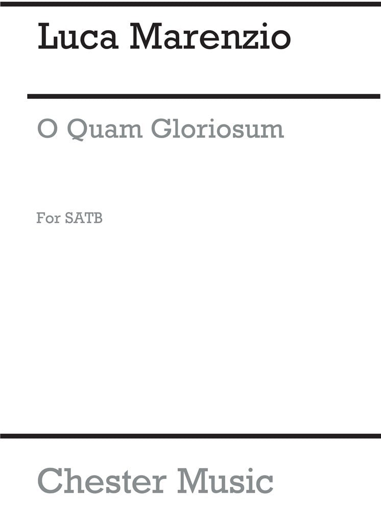 O Quam Gloriosum for SATB Chorus